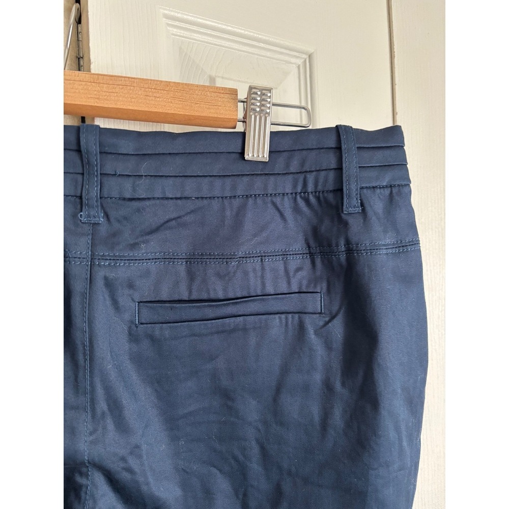 Intro. Navy Satin Bermuda Shorts Tummy Control Size 10 NWT MSRP $39 - Picture 9 of 9
